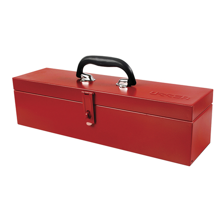 URREA Tool Box, Steel, Red, 18 in W x 4-3/4 in H 5493